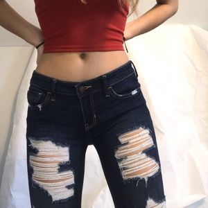 Hollister ripped jeans